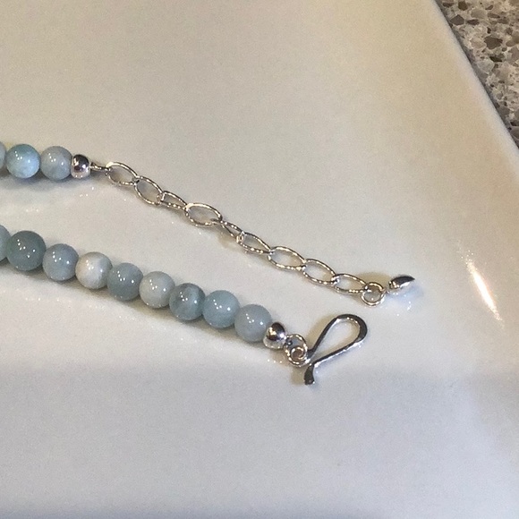 Jay King Sterling Silver Aquamarine Beaded Necklace With Extension Clasp! - Picture 8 of 11